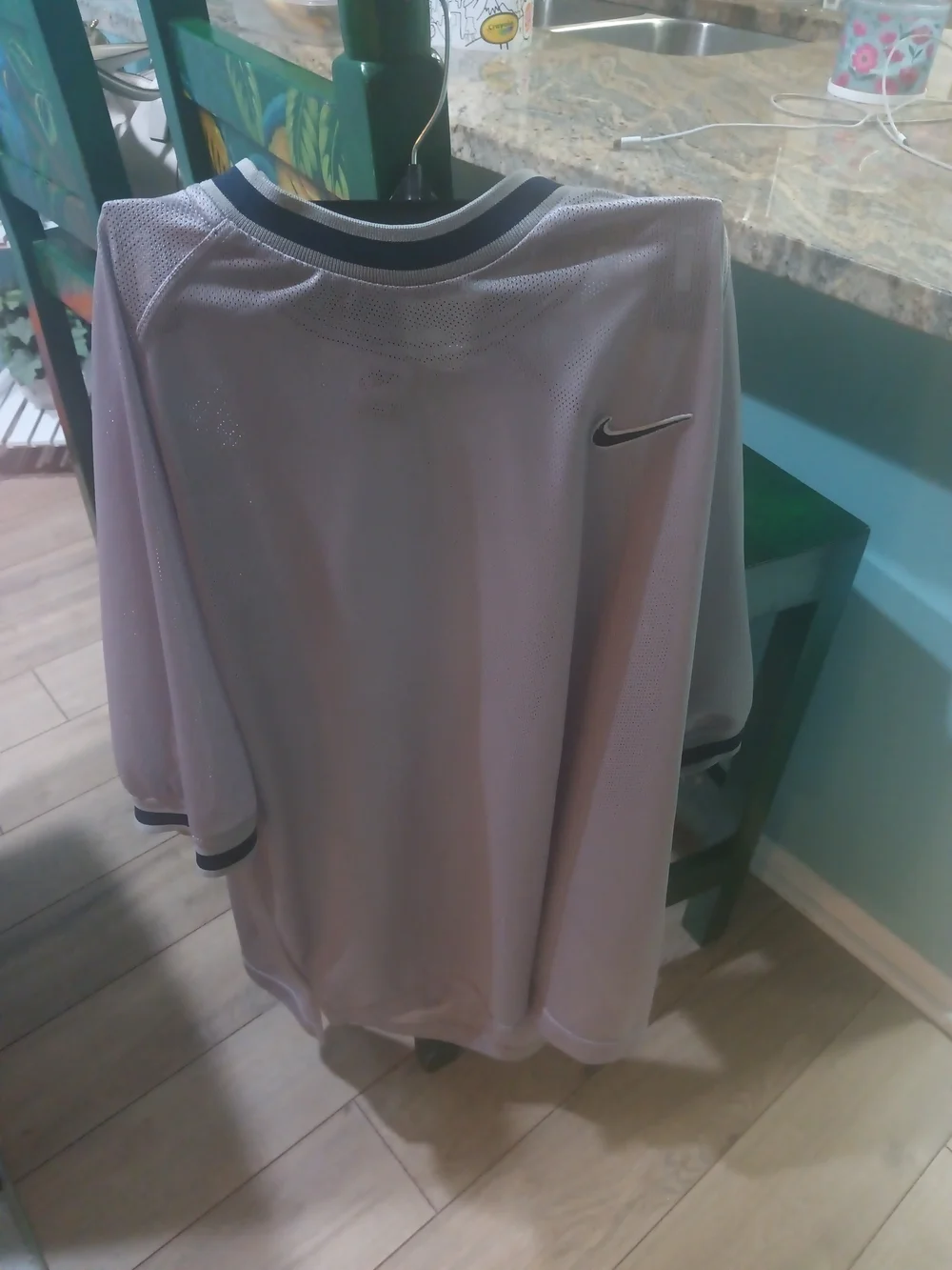 Nike Gray Athletic Jersey with BlackTrim
